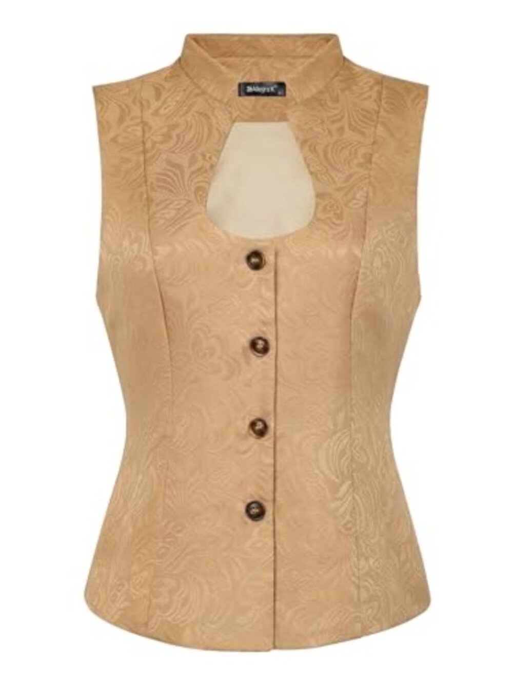 Vintage Steampunk Jacquard Sleeveless Vest